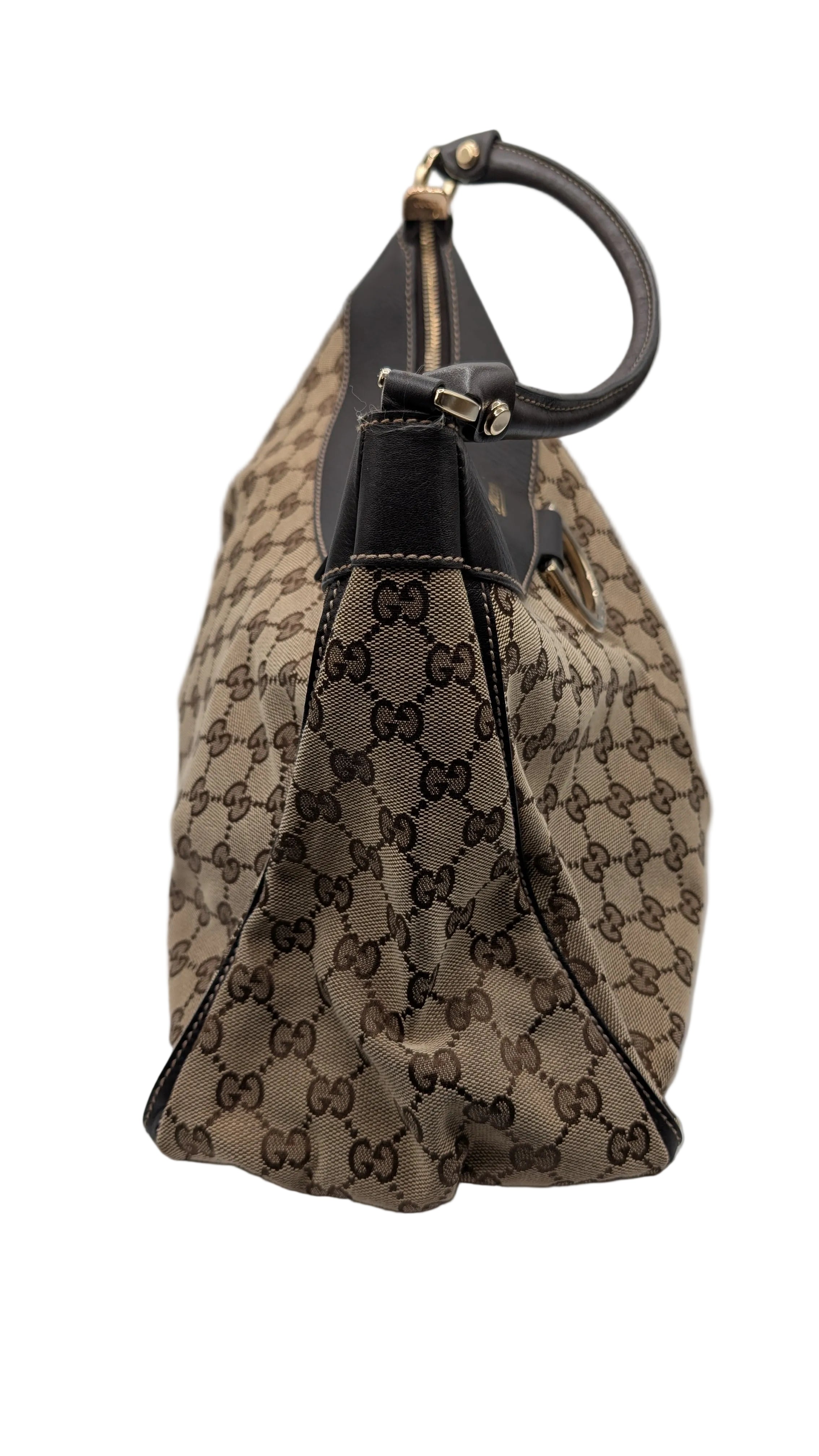 Gucci Monogram Medium D Gold Ring Hobo