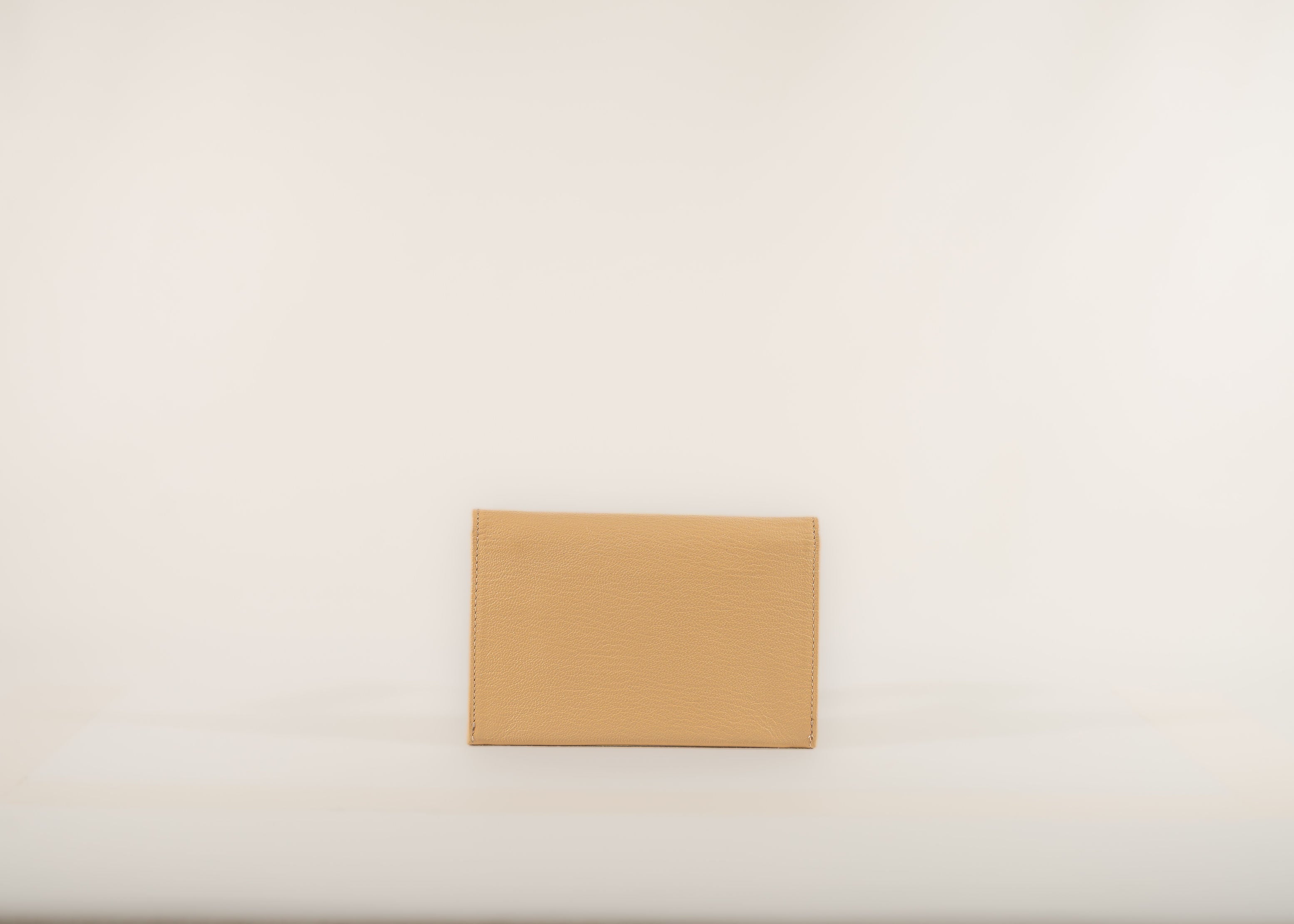 Chanel Beige Leather Flap Wallet