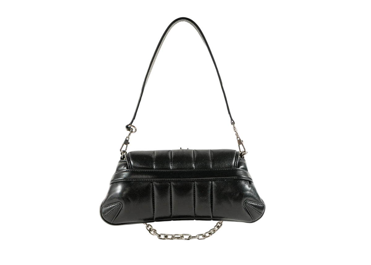 Gucci Nappa Vertical Matelasse Small Maxi Horsebit Chain Shoulder Bag