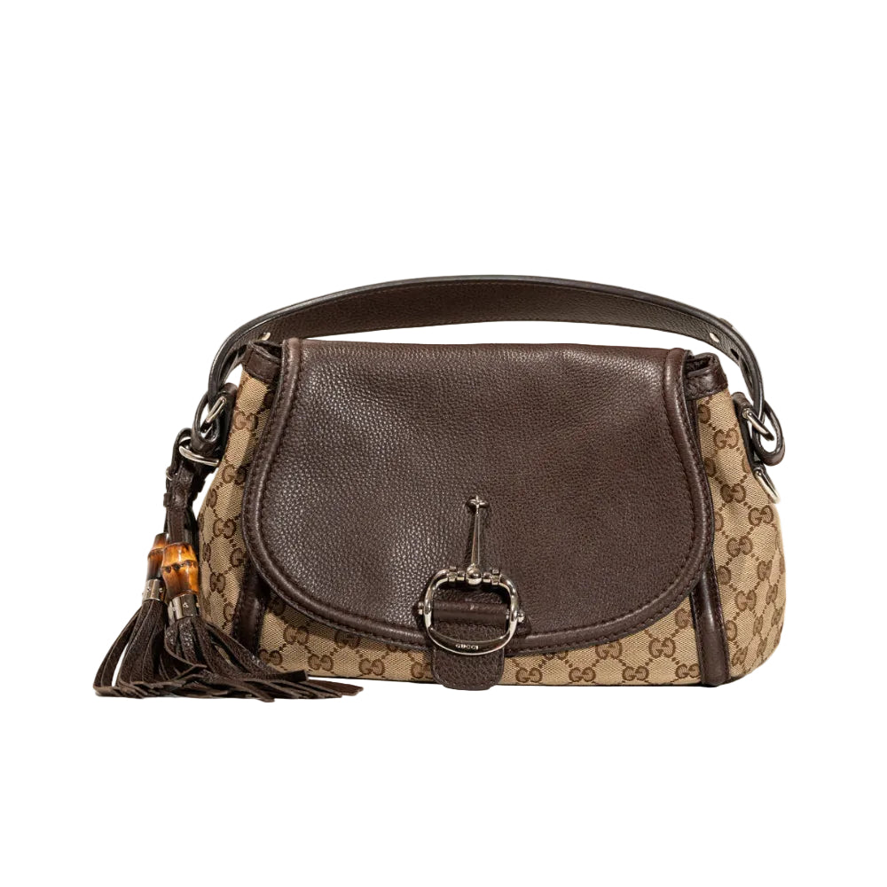Gucci GG Canvas Techno Horsebit Satchel