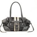 Prada Vitello Leather Nylon Stripe Bag