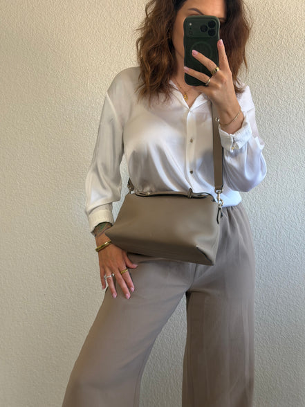 Fendi Vitello Dolce Medium By The Way Boston Bag Tortora