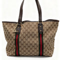 Gucci Sherry Line GG Canvas Shoulder Tote