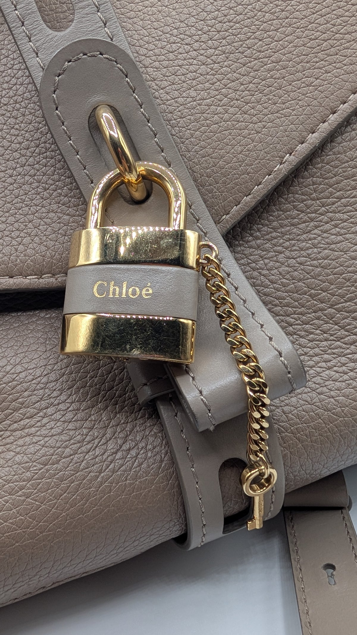 Chloe Grained Calfskin Medium Aby Day Shoulder Bag