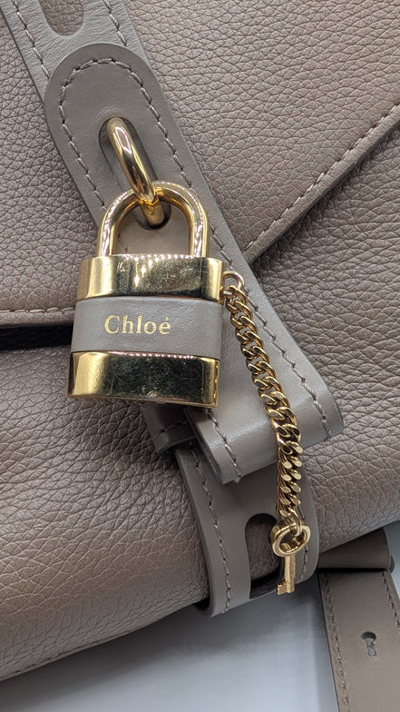 Chloe Grained Calfskin Medium Aby Day Shoulder Bag