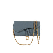 Christian Dior Saddle Pouch with Chain
