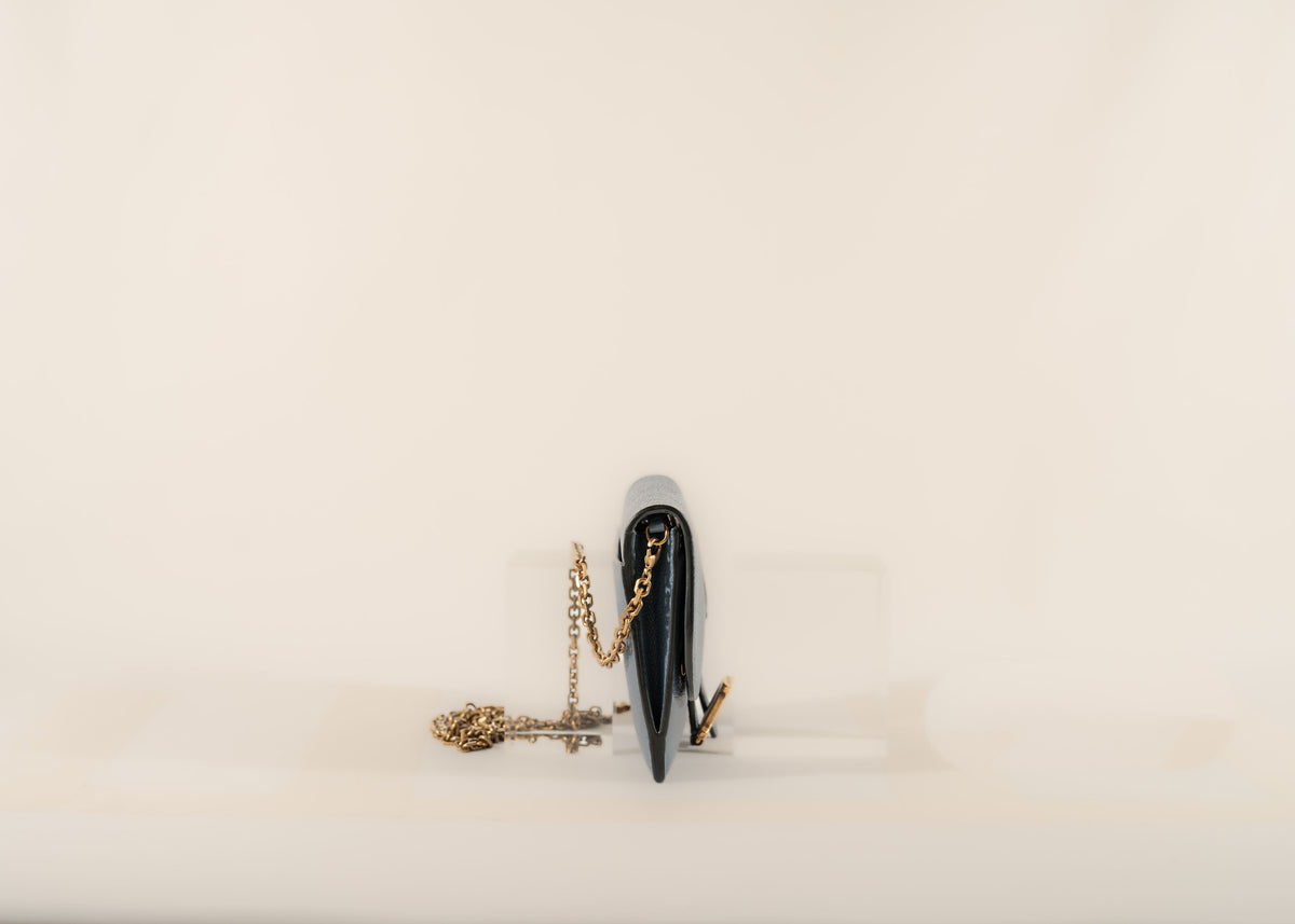 Christian Dior Saddle Pouch with Chain