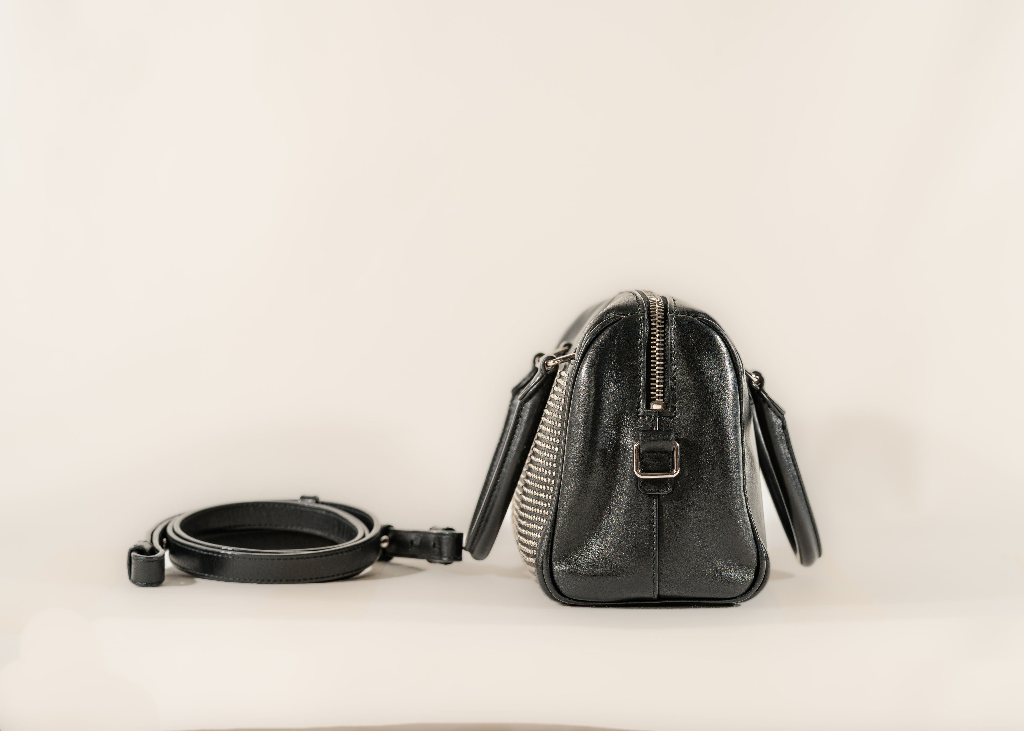 Saint Laurent Calfskin Studded Baby Duffle bag