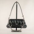 Gucci Nappa Vertical Matelasse Small Maxi Horsebit Chain Shoulder Bag