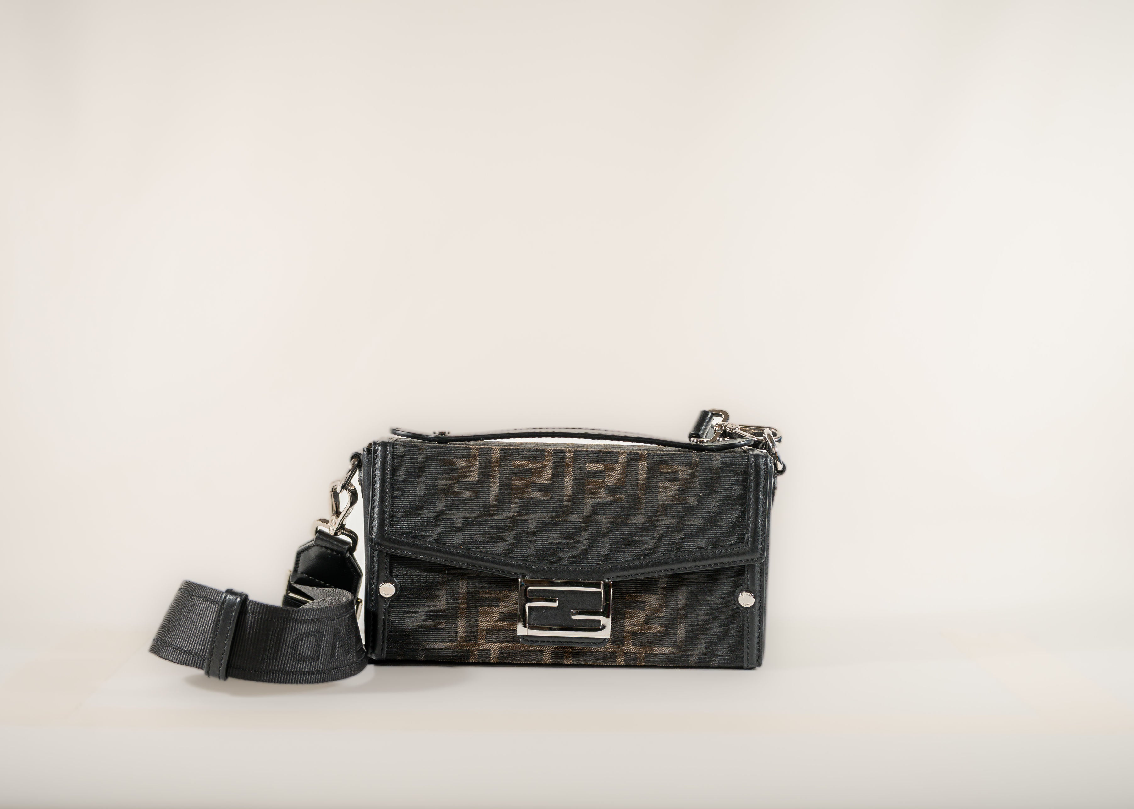 Fendi Leather Soft Trunk Baguette Bag