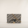 Christian Dior Oblique Saddle Pouch with Chain