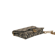 Christian Dior Oblique Saddle Pouch with Chain