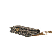 Christian Dior Oblique Saddle Pouch with Chain