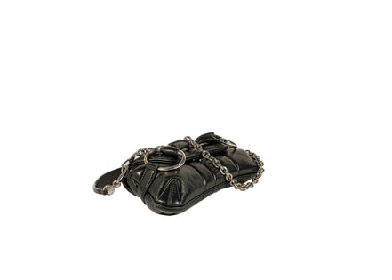 Gucci Nappa Vertical Matelasse Small Maxi Horsebit Chain Shoulder Bag
