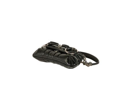 Gucci Nappa Vertical Matelasse Small Maxi Horsebit Chain Shoulder Bag