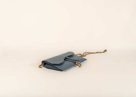Christian Dior Saddle Pouch with Chain