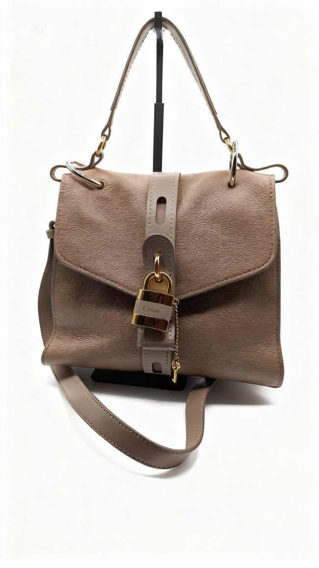 Chloe Grained Calfskin Medium Aby Day Shoulder Bag