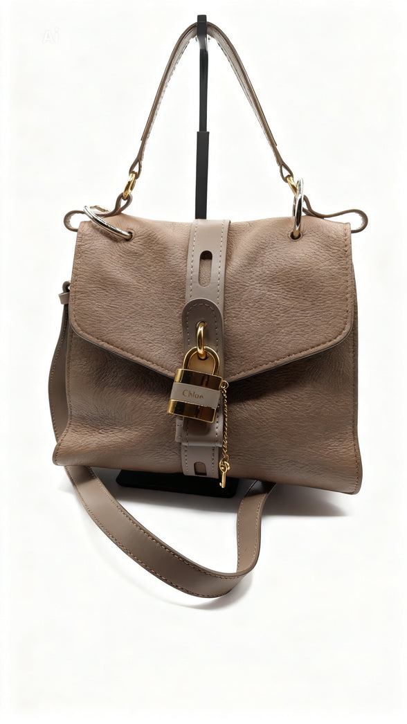 Chloe Grained Calfskin Medium Aby Day Shoulder Bag